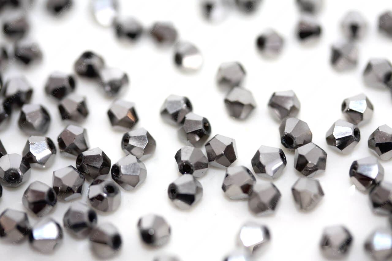 Намистина Біконуси Hematite